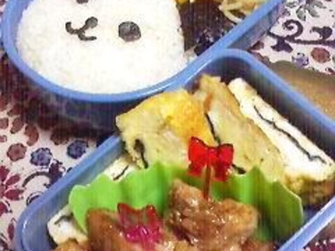 ☆パンダみたいな熊☆のお弁当　女性向き